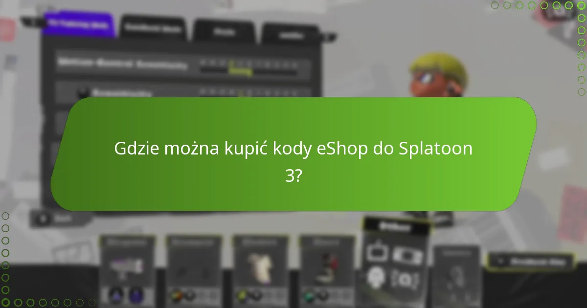 Jak można odnowić lub przedłużyć ważność kodów eShop do Splatoon 3?
