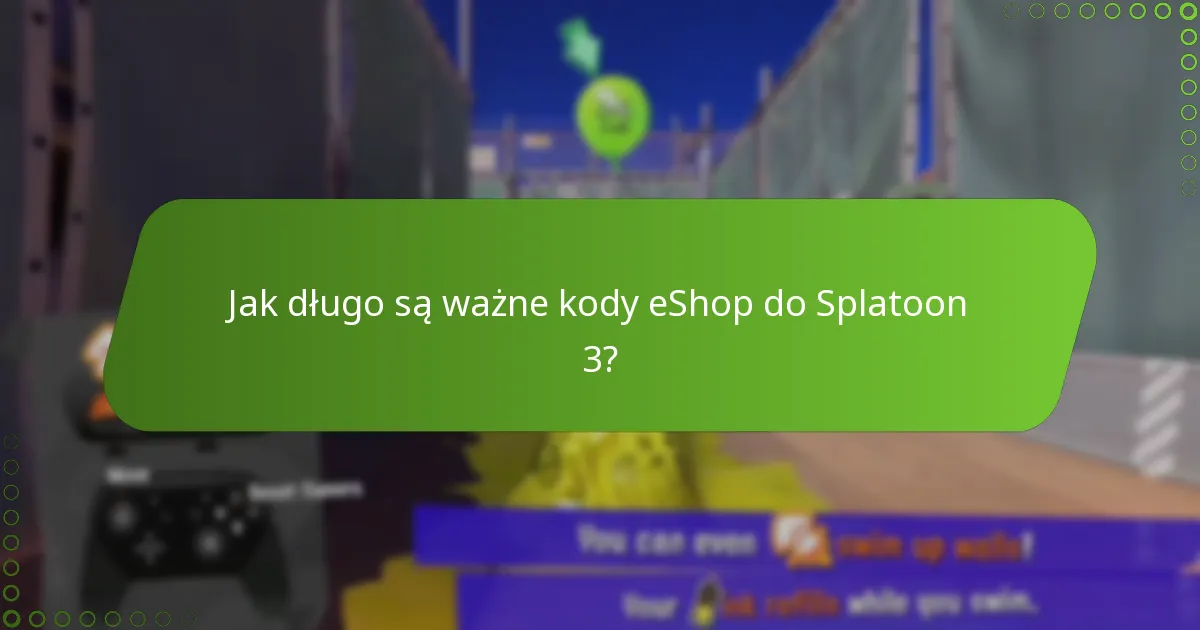 Jak wymienić kody eShop do Splatoon 3?