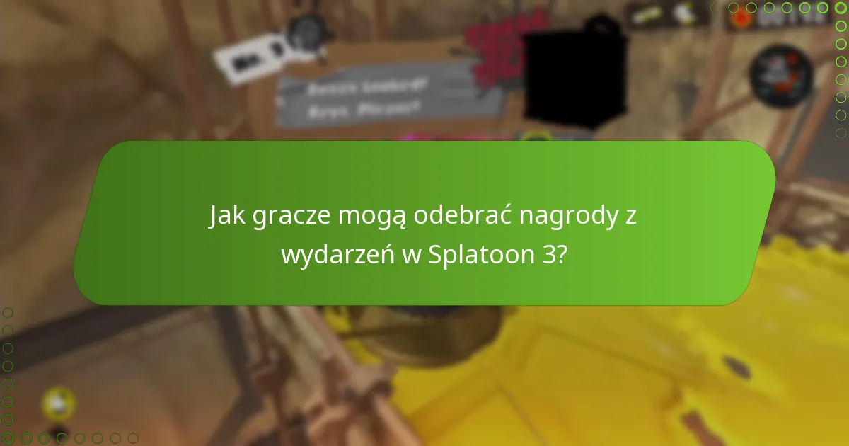 Jak gracze mogą odebrać nagrody z wydarzeń w Splatoon 3?