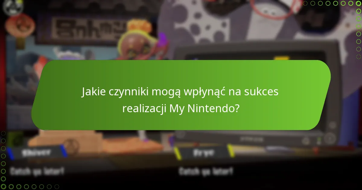 Jakie rozwiązania są dostępne dla problemów z realizacją My Nintendo?