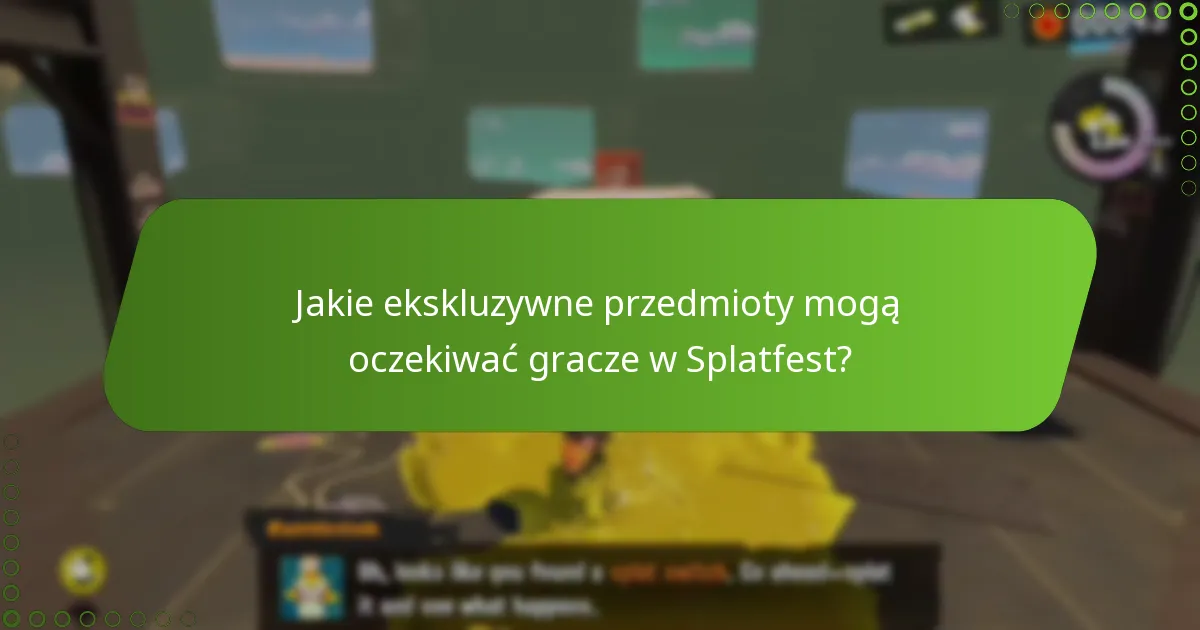 Jakie przedmioty kolekcjonerskie są dostępne podczas Splatfest?