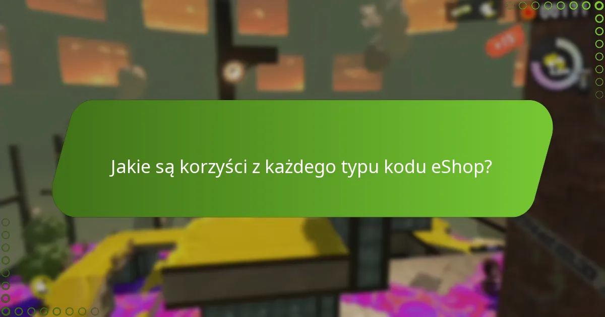 Jakie są ograniczenia każdego typu kodu eShop?