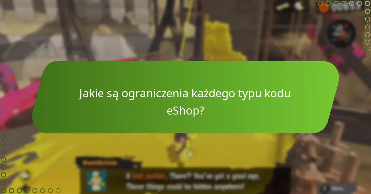 Jak kody eShop do Splatoon 3 porównują się w różnych scenariuszach?
